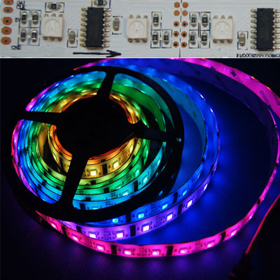 LPD8806 DC5V Series Flexible LED Strip Lights, Programmable Pixel