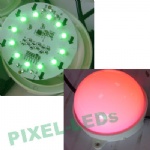 DC24v diameter 100mm 12pcs 5050 RGB ws2811 pixel LED dot light