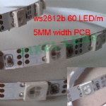 Narrow FPCB 5mm ws2812b 60 pixel LED strip