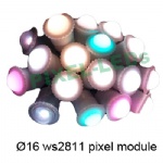 Diameter16 milky ws2811 pixel note module