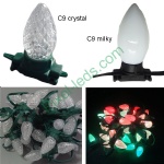 C9/G40 milky/crystal ws2811 pixel Christmas LED string