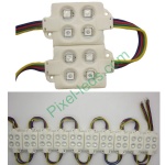 SMD5050 RGB LED sign injection molding 4 LED module