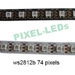 DC 5v 74 LEDs/m ws2812b pixels LED strip lights