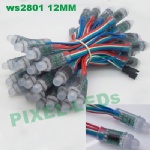 5v 12mm ws2801 rgb pixel LED string